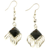 MiAmore Dangle-Earrings Silver-Tone/Black