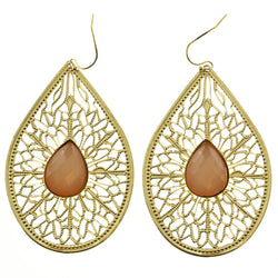 MiAmore Dangle-Earrings Gold-Tone/Peach