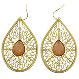 MiAmore Dangle-Earrings Gold-Tone/Peach