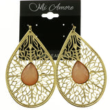 MiAmore Dangle-Earrings Gold-Tone/Peach