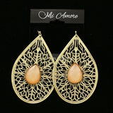 MiAmore Dangle-Earrings Gold-Tone/Peach