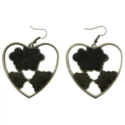 MiAmore Dangle-Earrings Silver-Tone/Black