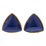 Mi Amore Post-Earrings Gold-Tone/Blue