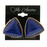 Mi Amore Post-Earrings Gold-Tone/Blue