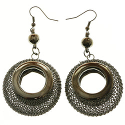 Mi Amore Dangle-Earrings Dark-Silver