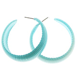 Mi Amore Hoop-Earrings Silver-Tone/Blue