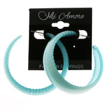 Mi Amore Hoop-Earrings Silver-Tone/Blue