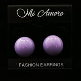 Mi Amore Post-Earrings Gold-Tone/Purple