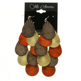 Mi Amore Dangle-Earrings Silver-Tone/Orange