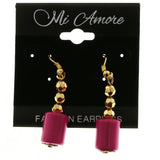 Mi Amore Dangle-Earrings Gold-Tone/Purple