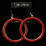 Mi Amore Dangle-Earrings Silver-Tone/Red