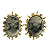 Mi Amore Post-Earrings Gold-Tone/Gray