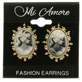 Mi Amore Post-Earrings Gold-Tone/Gray