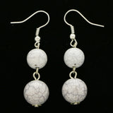 Mi Amore Drop-Dangle-Earrings Gray/Silver-Tone