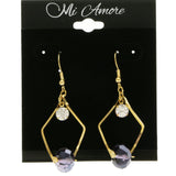 Mi Amore Dangle-Earrings Gold-Tone/Pink