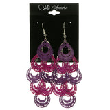 Mi Amore Drop-Dangle-Earrings Purple/Pink