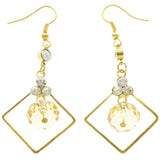 Mi Amore Dangle-Earrings Gold-Tone