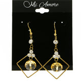 Mi Amore Dangle-Earrings Gold-Tone