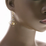 Mi Amore Dangle-Earrings Gold-Tone