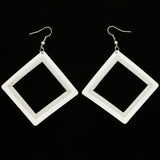 Mi Amore Dangle-Earrings White/Silver-Tone