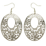 Mi Amore Flower Dangle-Earrings Silver-Tone