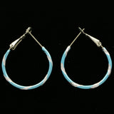 Mi Amore Hoop-Earrings Blue/Silver-Tone