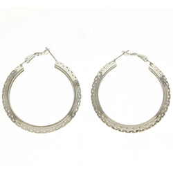 Mi Amore Hoop-Earrings Silver-Tone