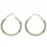 Mi Amore Hoop-Earrings Silver-Tone