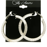 Mi Amore Hoop-Earrings Silver-Tone