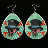 Mi Amore Skull Dangle-Earrings Multicolor