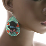 Mi Amore Skull Dangle-Earrings Multicolor