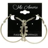 Mi Amore Hoop-Earrings Silver-Tone