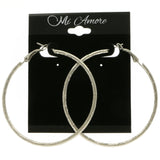 Mi Amore Hoop-Earrings Silver-Tone