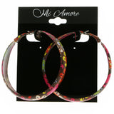 Mi Amore Flower Hoop-Earrings Multicolor