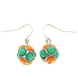 Mi Amore Dangle-Earrings Green/Orange