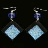 Mi Amore Drop-Dangle-Earrings Blue/Black