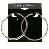 Mi Amore Hoop-Earrings Silver-Tone