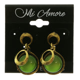 Mi Amore Dangle-Earrings Gold-Tone/Green