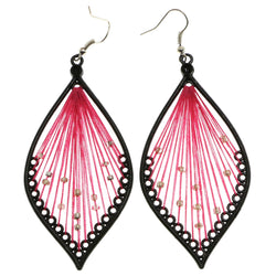 Mi Amore Dangle-Earrings Black/Pink