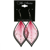 Mi Amore Dangle-Earrings Black/Pink