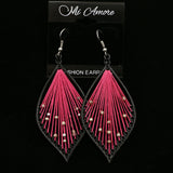 Mi Amore Dangle-Earrings Black/Pink