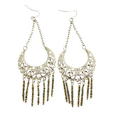 Mi Amore Chandelier-Earrings Silver-Tone/Gray