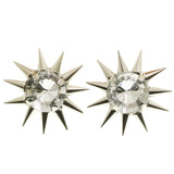 Mi Amore Post-Earrings Silver-Tone