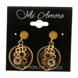 Mi Amore Dangle-Earrings Gold-Tone