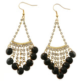 Mi Amore Chandelier-Earrings Gold-Tone/Black