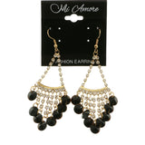 Mi Amore Chandelier-Earrings Gold-Tone/Black