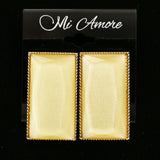 Mi Amore Post-Earrings Gold-Tone