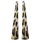 Mi Amore Cheetah Print Dangle-Earrings Silver-Tone/Black