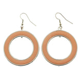 Mi Amore Dangle-Earrings Silver-Tone/Peach