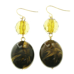 Mi Amore Dangle-Earrings Gold-Tone/Black